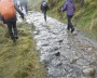 The path was doubling up as a stream The path was doubling up as a stream