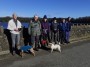 The group at the start in the sunshine The group at the start in the sunshine