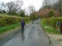 A damp walk along the road A damp walk along the road