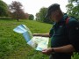 Tony checks the leaflet Tony checks the leaflet