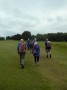 Off across the golf course Off across the golf course