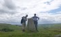 Barbara and Peter at the trig Barbara and Peter at the trig