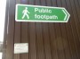 This sign was huge! No missing the path. This sign was huge! No missing the path.