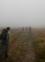 Off into the mist on the Gorple Road Off into the mist on the Gorple Road