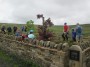 Drinks stop at the memorial Drinks stop at the memorial