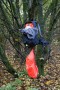 Nick's rucksack hanging to keep dry Nick's rucksack hanging to keep dry