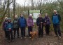 The group as we enter Borsdane woods