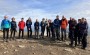The group at Pendle Summit The group at Pendle Summit