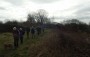 Crossing an old pit, a bit muddy here Crossing an old pit, a bit muddy here
