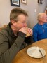 Peter really enjoyed his bacon butty Peter really enjoyed his bacon butty