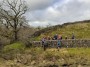 Queue for a wall stile Queue for a wall stile