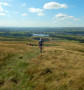 The lake back in view