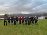 The group at the start of the walk to Staveley The group at the start of the walk to Staveley