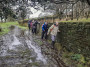 Trying to avoid the mud Trying to avoid the mud