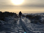 Footsteps in the snow