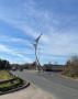Roundabout at the motorway Roundabout at the motorway