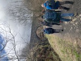 A sloping bridge