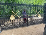 Posh gates at Haigh Hall Posh gates at Haigh Hall
