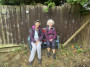 A colourful pew for Hilary and June A colourful pew for Hilary and June