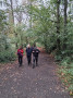 Walking through the woods Walking through the woods