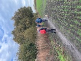 Off across the fields