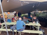 Lunch stop with chips!