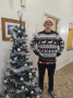 Nick in festive attire