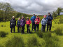Happy group on the moor Happy group on the moor