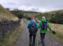 Off along the track