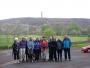 The group gather below the Tower The group gather below the Tower