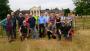 The group outside the 'temple' of the former Wanstead House. The group outside the 'temple' of the former Wanstead House.