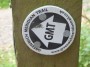 Marker for the Greenwich Meridian Trail Marker for the Greenwich Meridian Trail