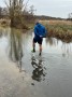 Roy testing out the route!