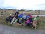  Lossie Kick Boxing Club resting at the end of the walk, well deserved especially the two children.