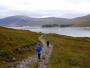  Walking towards a very low Loch Cluanie