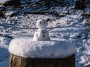 Small snowman near Birchencliffe Small snowman near Birchencliffe