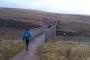 North over the M62 on the Pennine Way North over the M62 on the Pennine Way