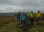 Group on the day at Wolf Stones, Boulsworth Hill in the background
