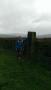 Dave Sheldon shows the way - old way marker for Sheff, Bradfield and Hathersage Dave Sheldon shows the way - old way marker for Sheff, Bradfield and Hathersage