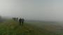 Foggy start on the Don flood banks Foggy start on the Don flood banks
