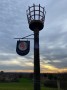 This beacon was made by Harris of Epworth. First lit in 1988 to commemorate the 400th anniversary of the Spanish Armada This beacon was made by Harris of Epworth. First lit in 1988 to commemorate the 400th anniversary of the Spanish Armada
