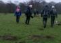 Crossing the fields to Bailey Hall Crossing the fields to Bailey Hall