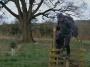Brian negotiating one of the many stiles Brian negotiating one of the many stiles