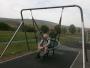 Ken having a bit of fun on the swing Ken having a bit of fun on the swing