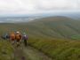 Descending the zig-zags, Parlick in the background Descending the zig-zags, Parlick in the background