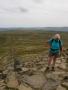 Sue, waiting for the others to come off Ingleborough Sue, waiting for the others to come off Ingleborough
