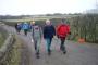  Ken B, Arthur and John E on farm track near Higher Stanworth.