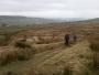A windy climb up Calf Hill A windy climb up Calf Hill