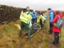 Loading the stretcher Loading the stretcher