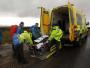 Loading the ambulance Loading the ambulance